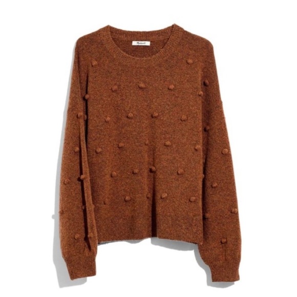 Brockton Bobble Pom Pom Sweater In Heather Cider - Picture 2 of 4